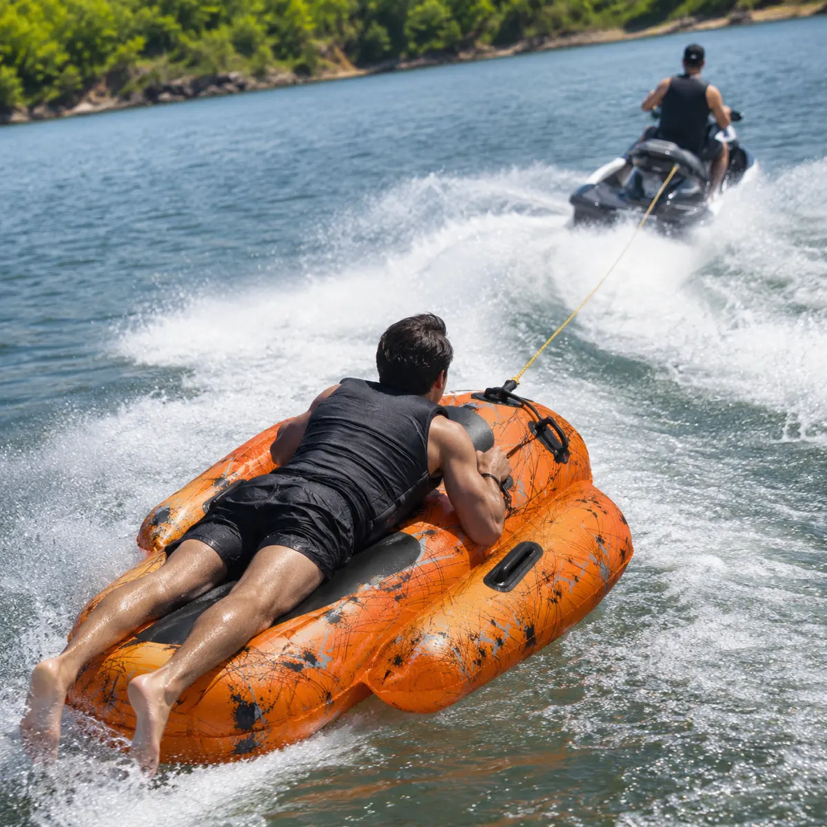 Boia Rebocável Nautika Jet Bob Laranja — Para Jet Ski e Lancha — foto 1